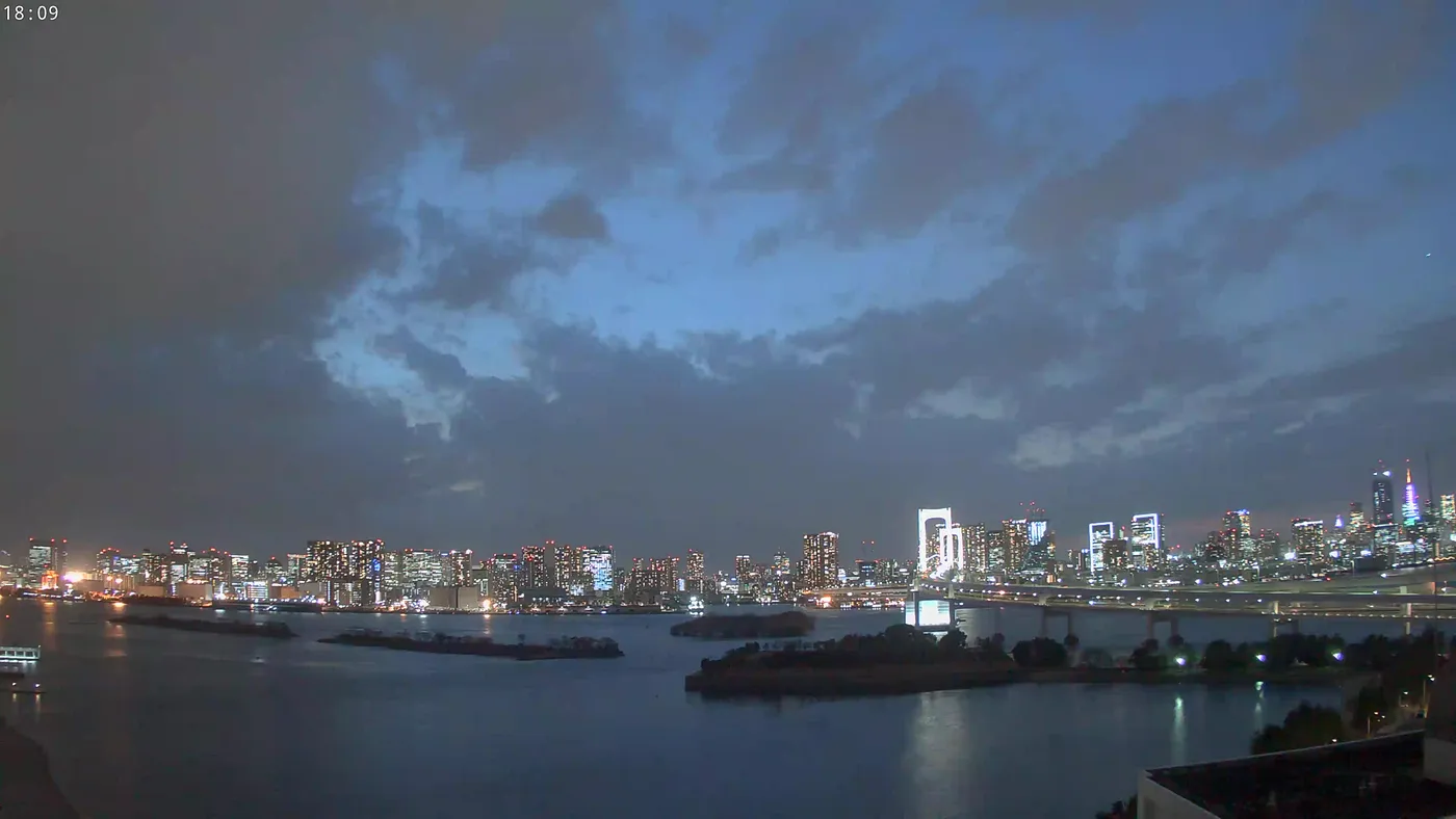 Temperature: 12.3°C at Rainbow Bridge, Tokyo