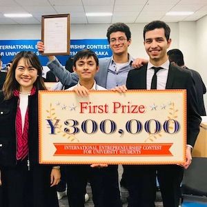 Osaka Ulaslararsi Startup Yarismasi'nda USD 3000 Degerinde Odul Kazandik